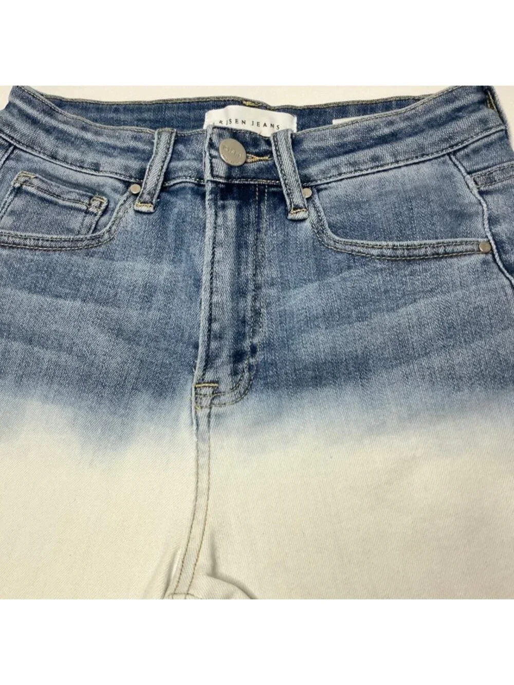 Risen High Rise shorts Ombre Frayed Size Small NWT
